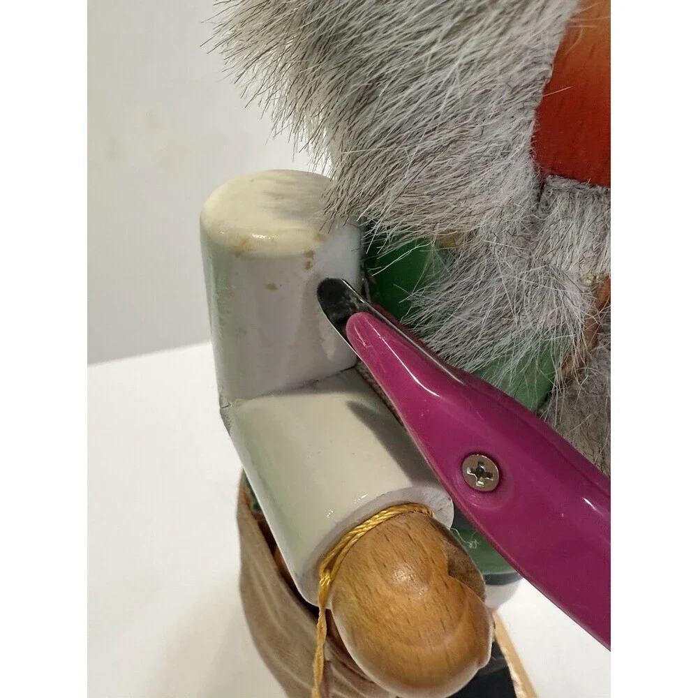 Vtg Steinbach Wooden Bavarian Huntsman Nutcracker Green Hat Christmas 15